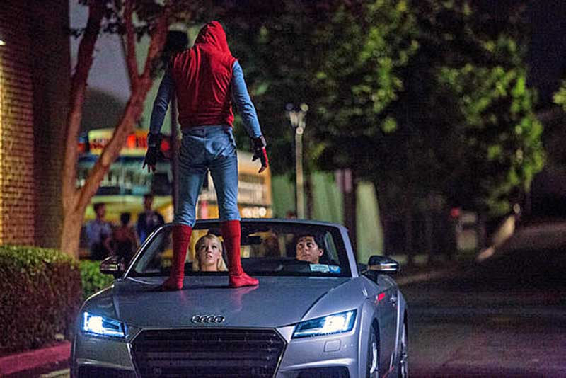 A korszerű Audi A8 a „Pókember: Hazatérés” című filmben mutatkozik be