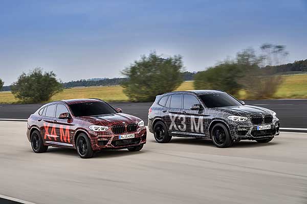 A BMW X3 M és a BMW X4 M a Nürburgringen melegít