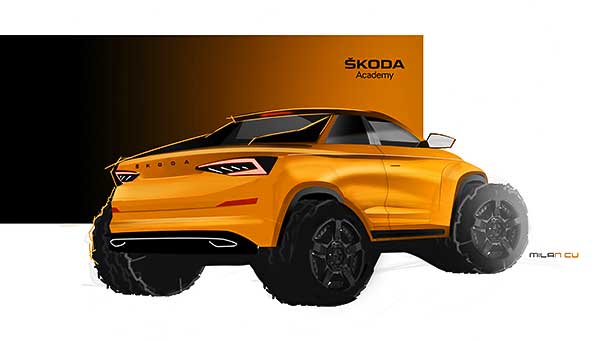 Pickupváltozatot építenek egy KODIAQ modellből a Škoda szakmunkástanulói a 2019-es tanulmányjárműként