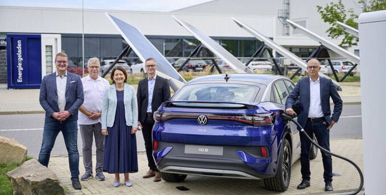 Mega-töltéstárolóval vegyíti a gyorstöltőparkot a Volkswagen Sachsen